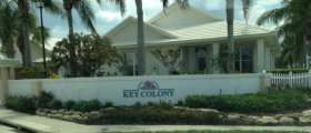 Key Colony Front Entrance Sign